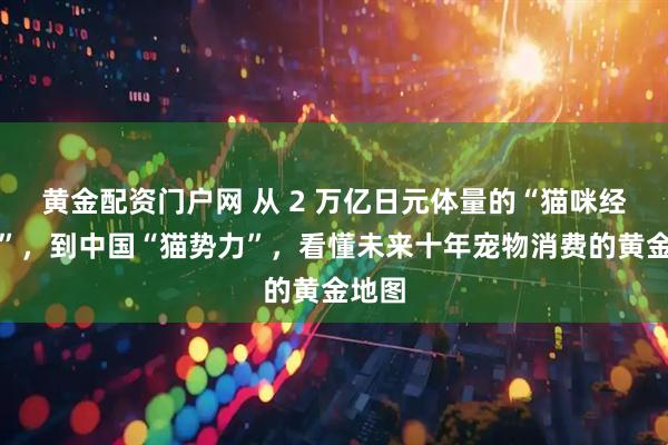 黄金配资门户网 从 2 万亿日元体量的“猫咪经济学”，到中国“猫势力”，看懂未来十年宠物消费的黄金地图